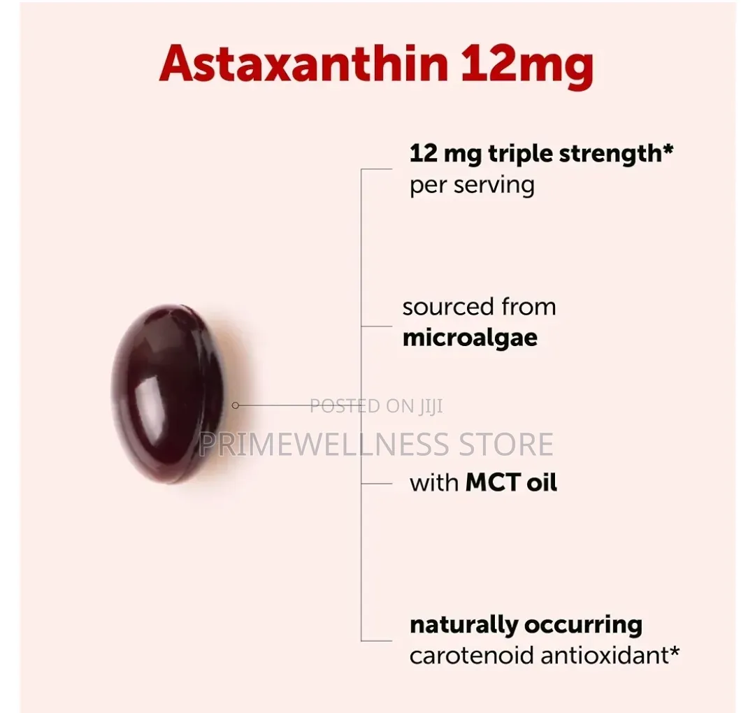 Astaxanthin Made With MCT Oil 12mg