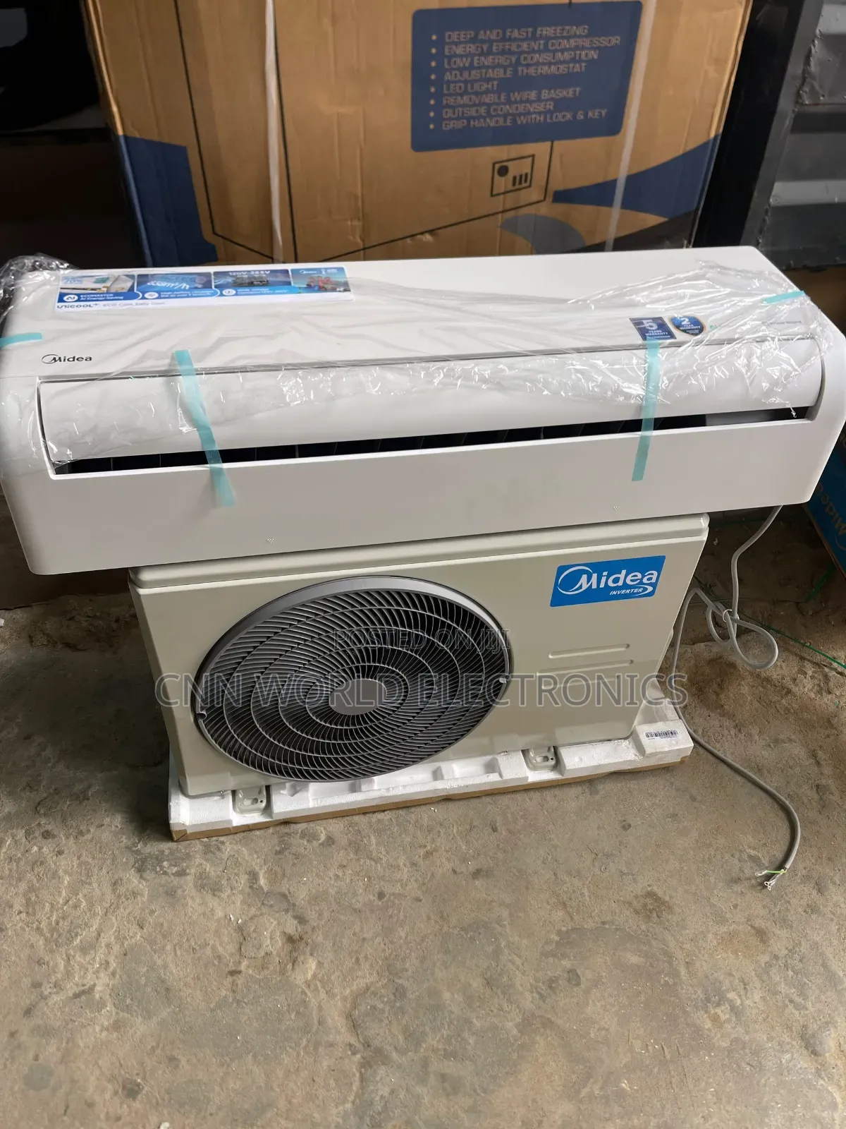New Midea 1.5hp Split AC (Copper ) Super Cooling Warranty 2years