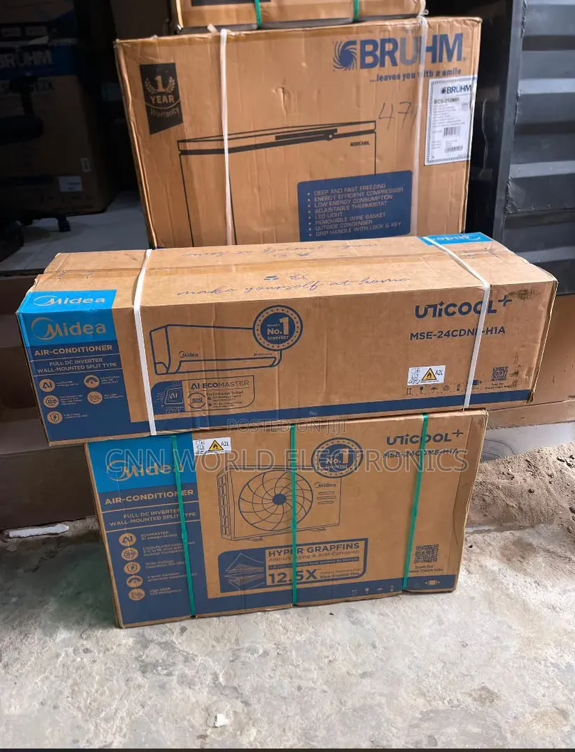 New Midea 1.5hp Split AC (Copper ) Super Cooling Warranty 2years