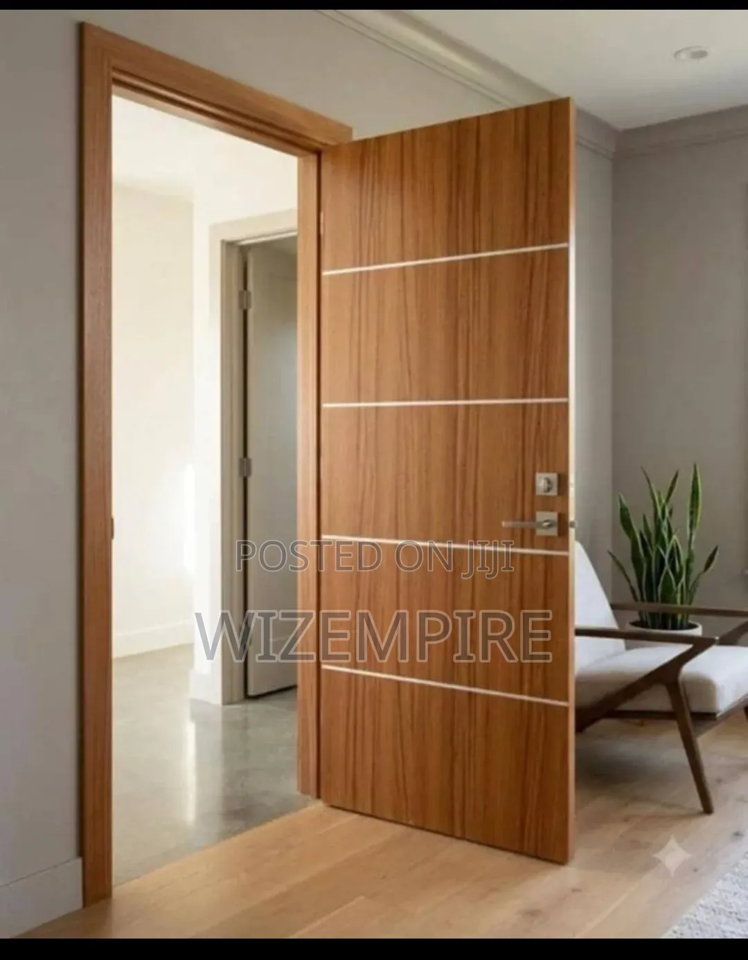 HDF Hard Wooden Doors for Rooms Available