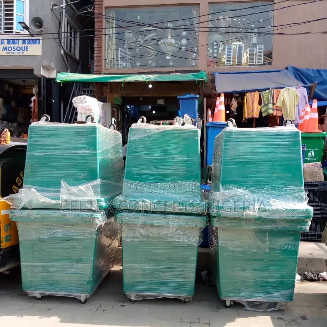 Large Green Industrial Waste Bin
