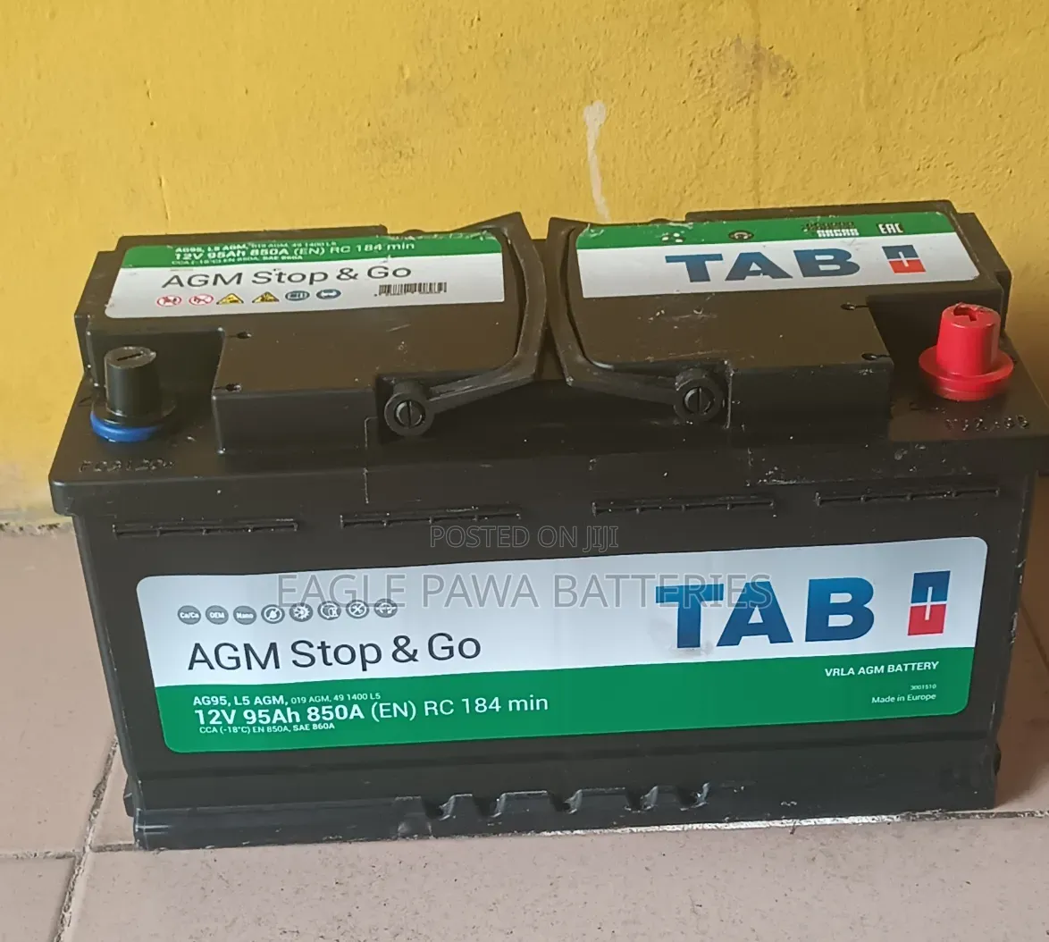 Tab AGM Battery 95ah 850ca