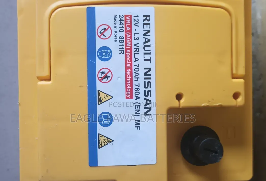 Hankook Renault Nissan AGM Battery 70ah