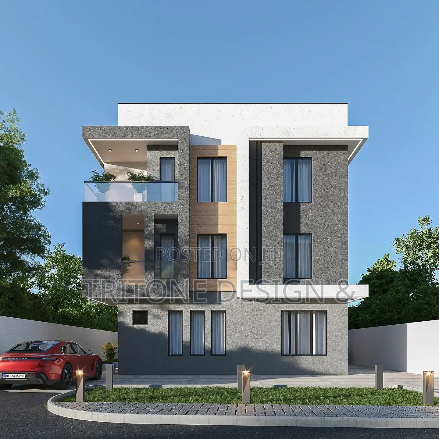 Complete 6 Bedroom Duplex Building Plan for Approval