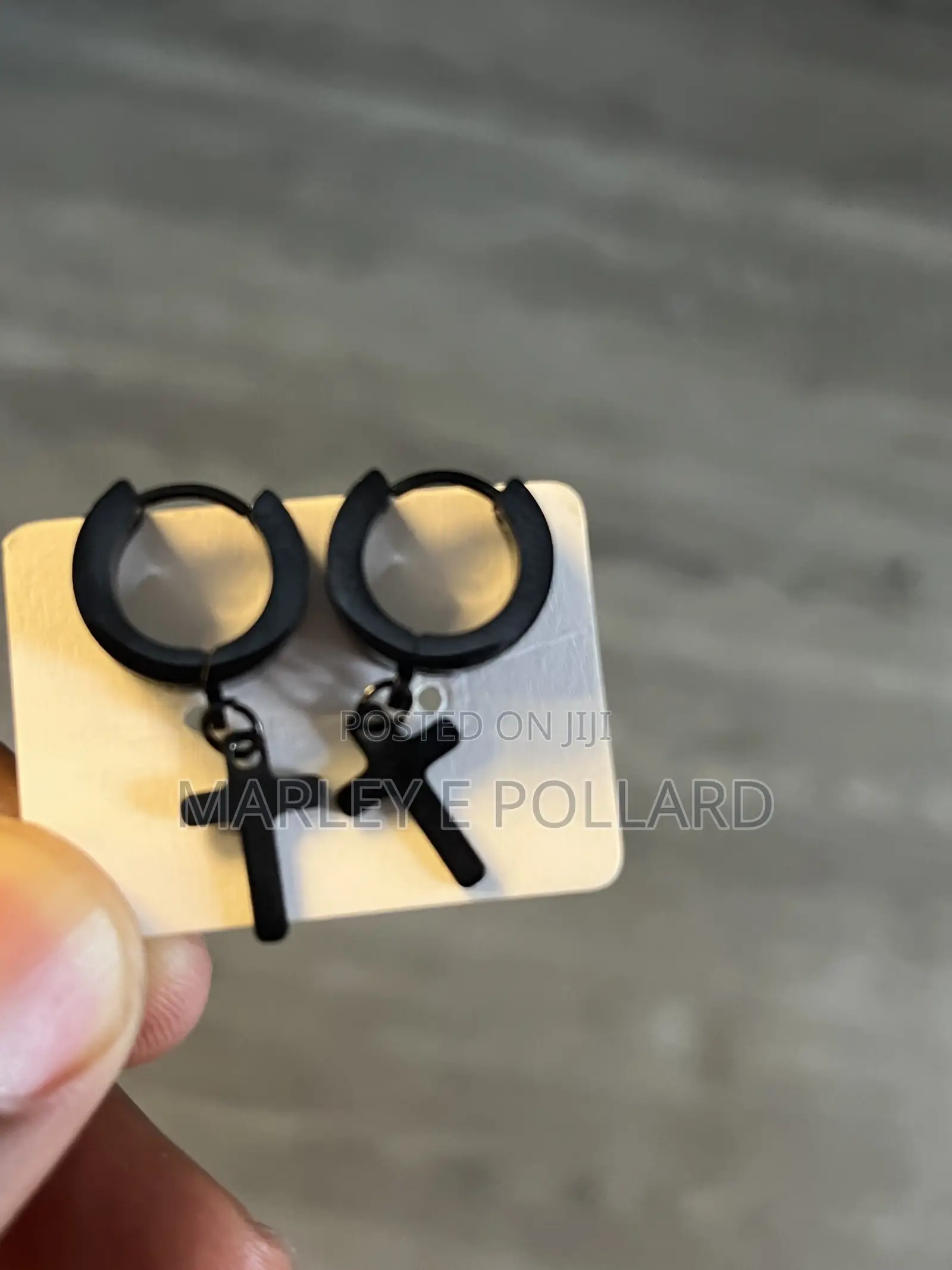 High Quality Steal Cross Y2k Earrings