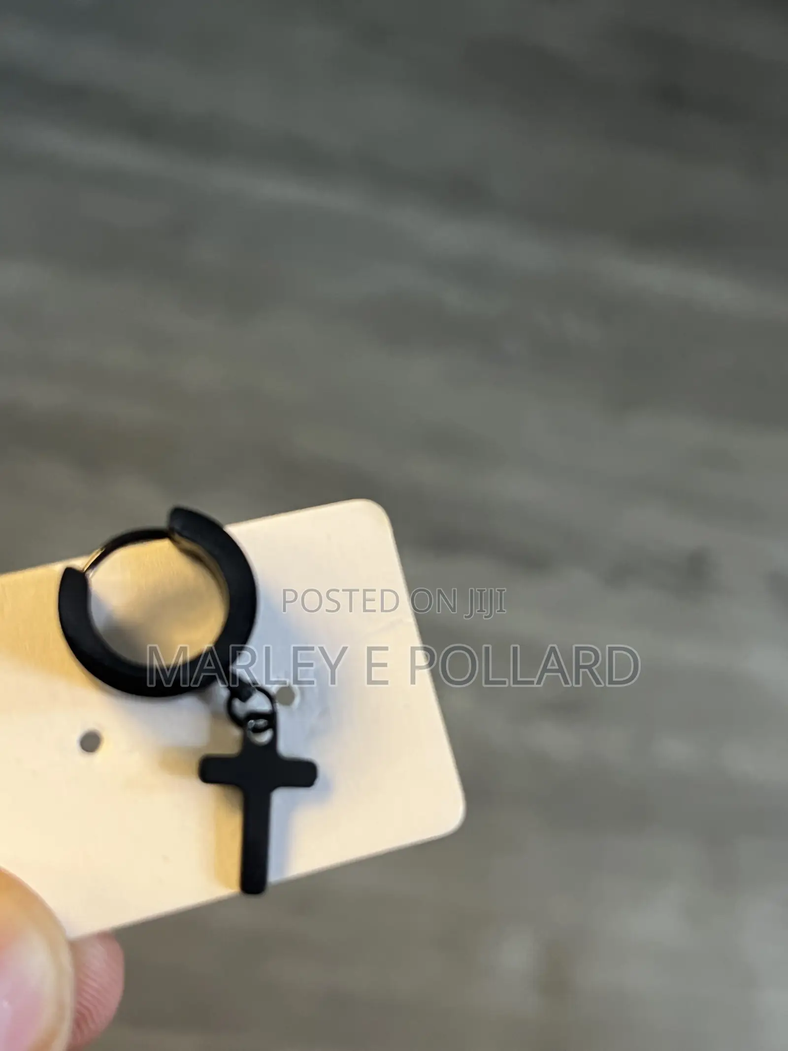 High Quality Steal Cross Y2k Earrings