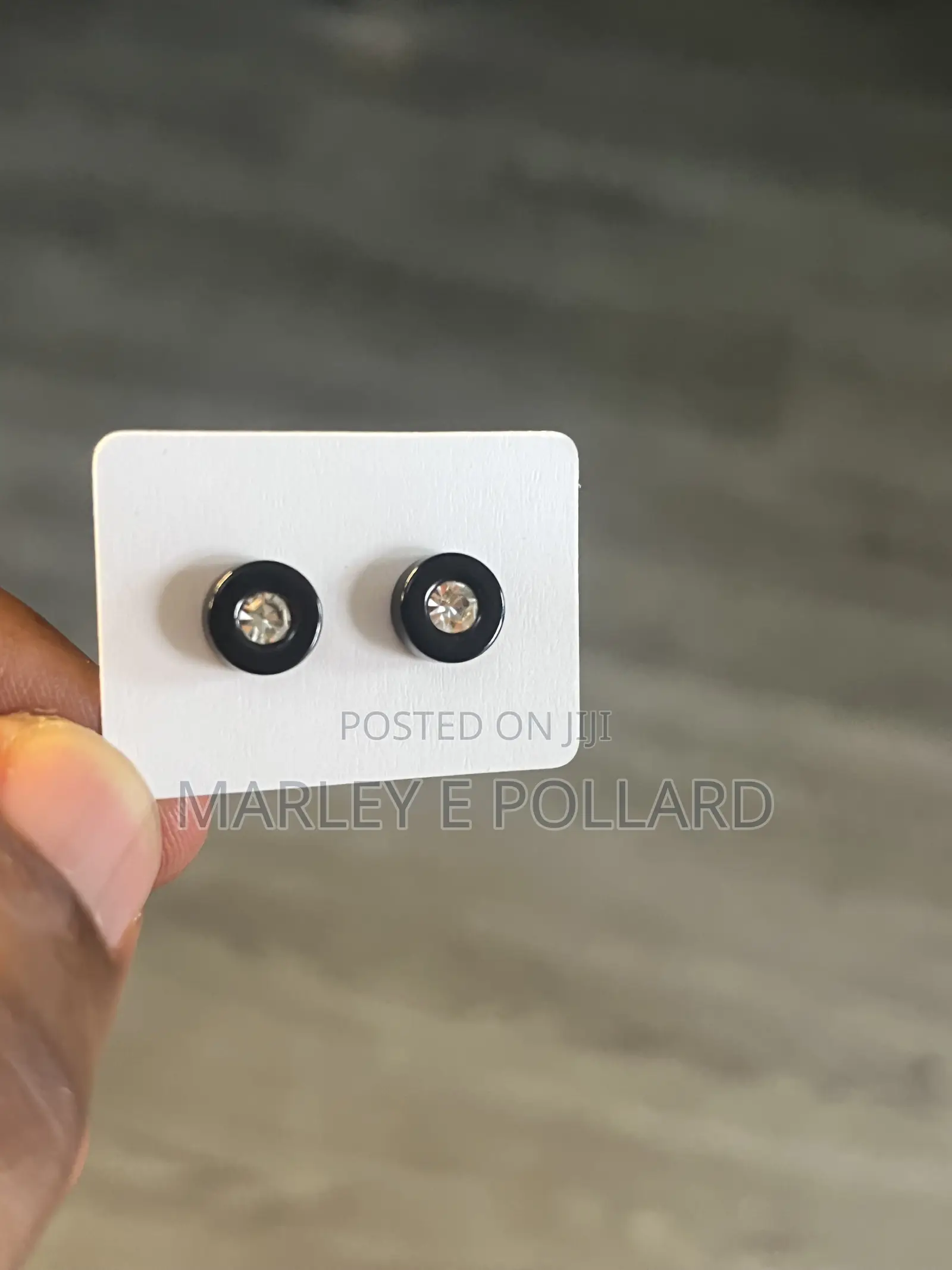 Fashion 14kt Gold Plated Zirconia Piercing Earrings Studs