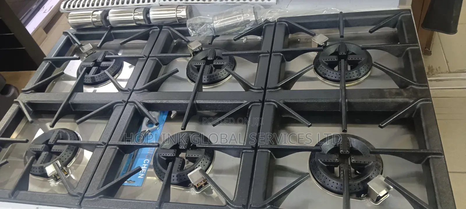 High Quality Industrial Standing Gas Cooker With Oven and Gray, Six B