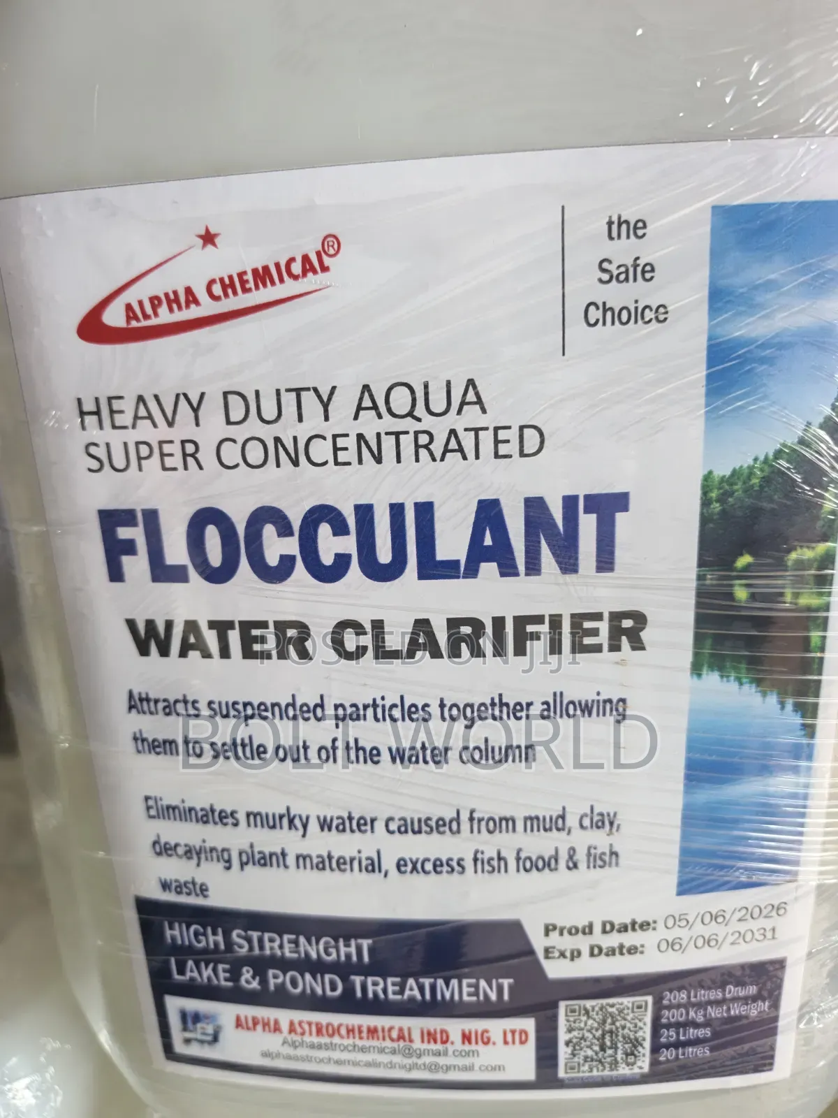 Water Clarifier/ Flocculant Liquid 20l