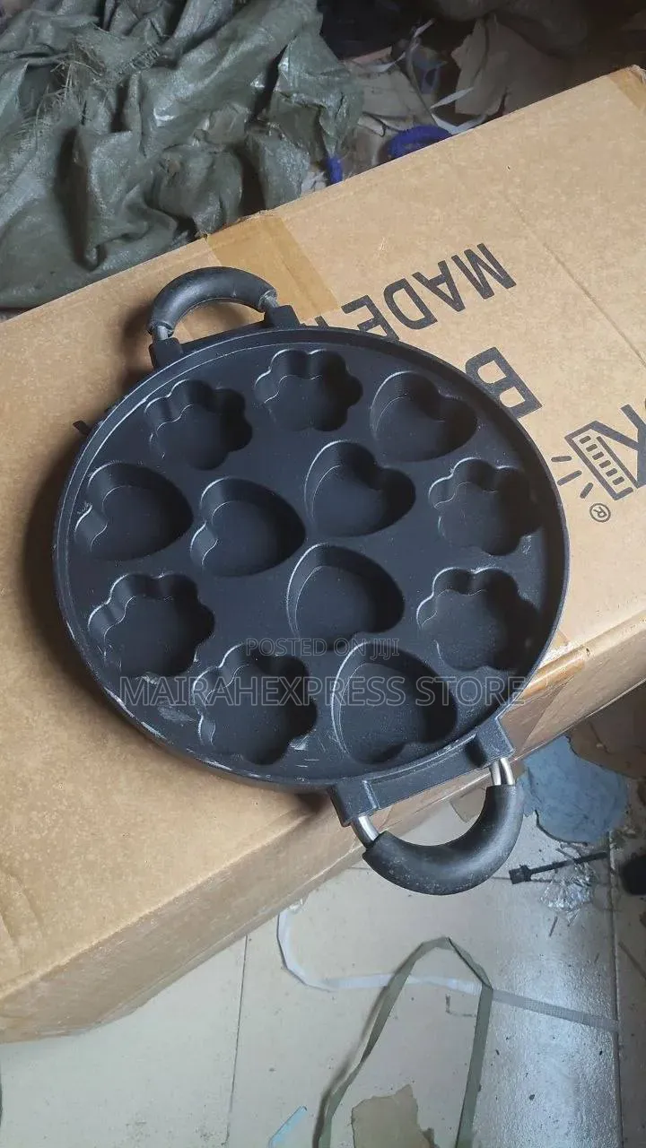 12 Holes Non-Stick Baking Pan for Masa/Paddu Cakes 2st7