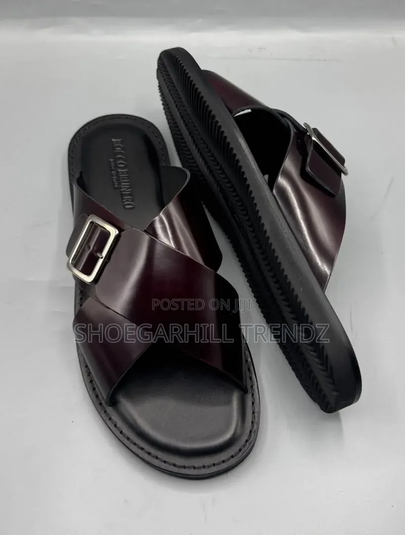 Rocco Brunero Criss Cross Men Shoes | Genuine Leather|Everyday Comfort