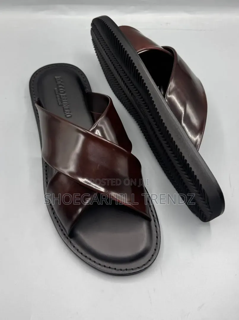 Rocco Brunero Criss Cross Men Shoes | Genuine Leather|Everyday Comfort