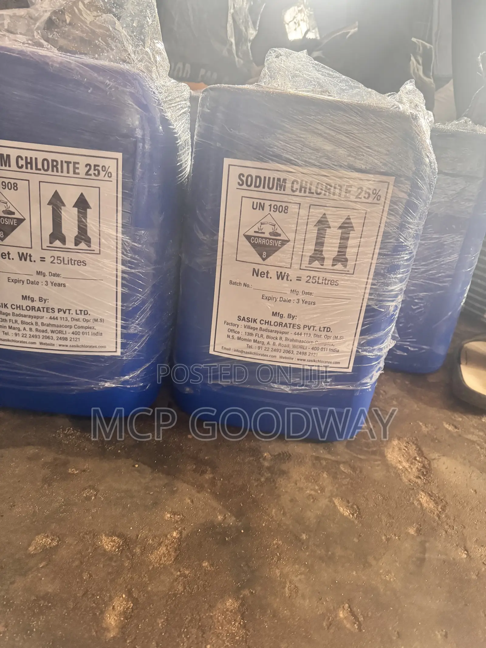 Sodium Chlorite 25% 25L