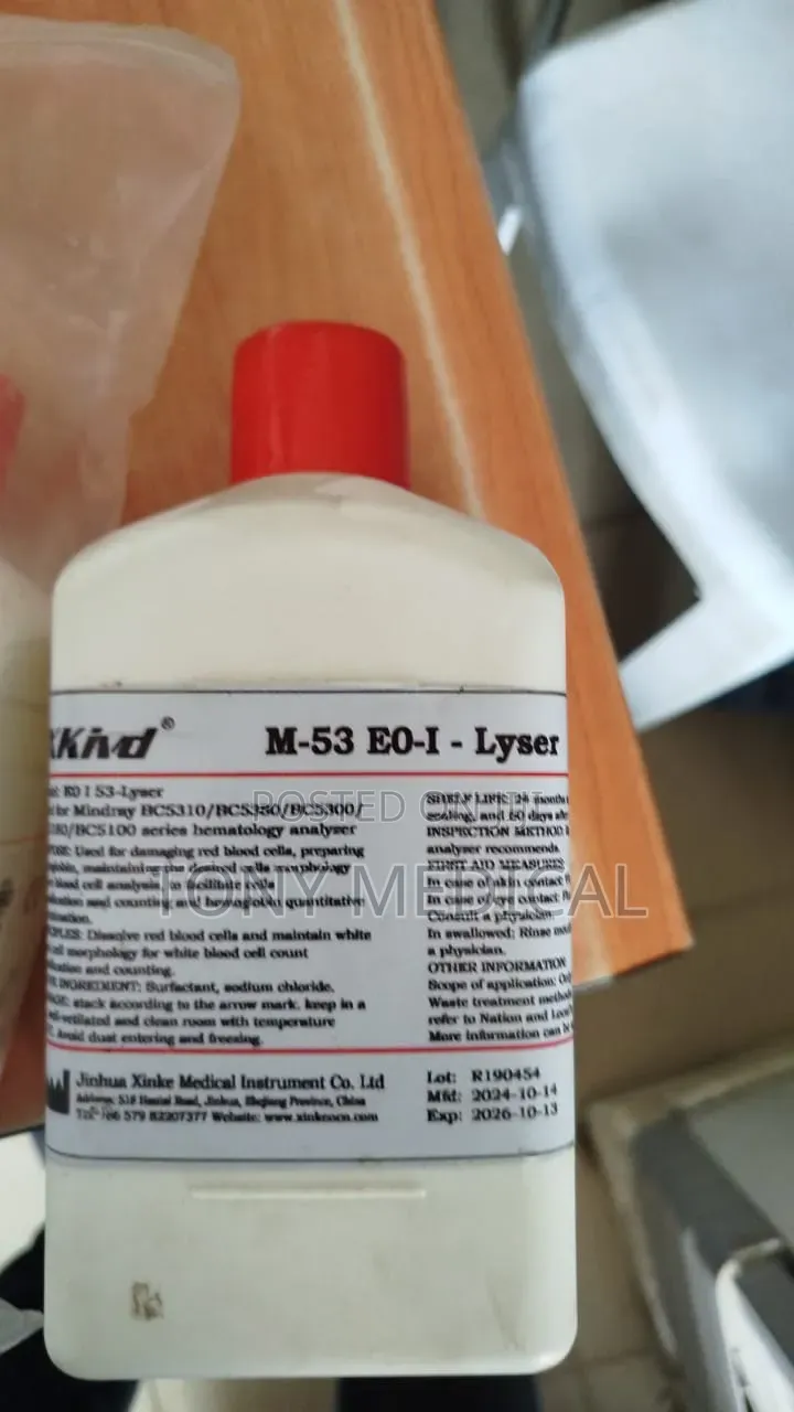 M-53lh LYSE Complete Set Up for Bc5300 Mindray Hematology Analyzer