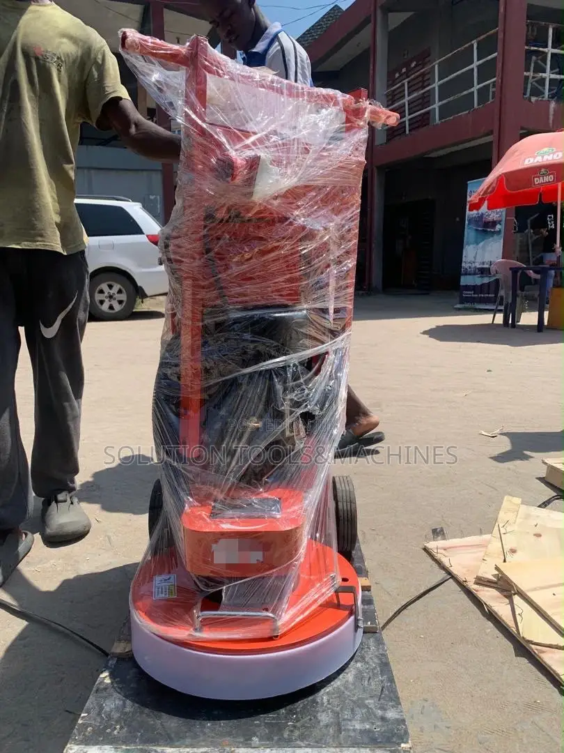 Hand-Push Floor Grinding Machine Ground Polisher W/ Dust Suction Fan
