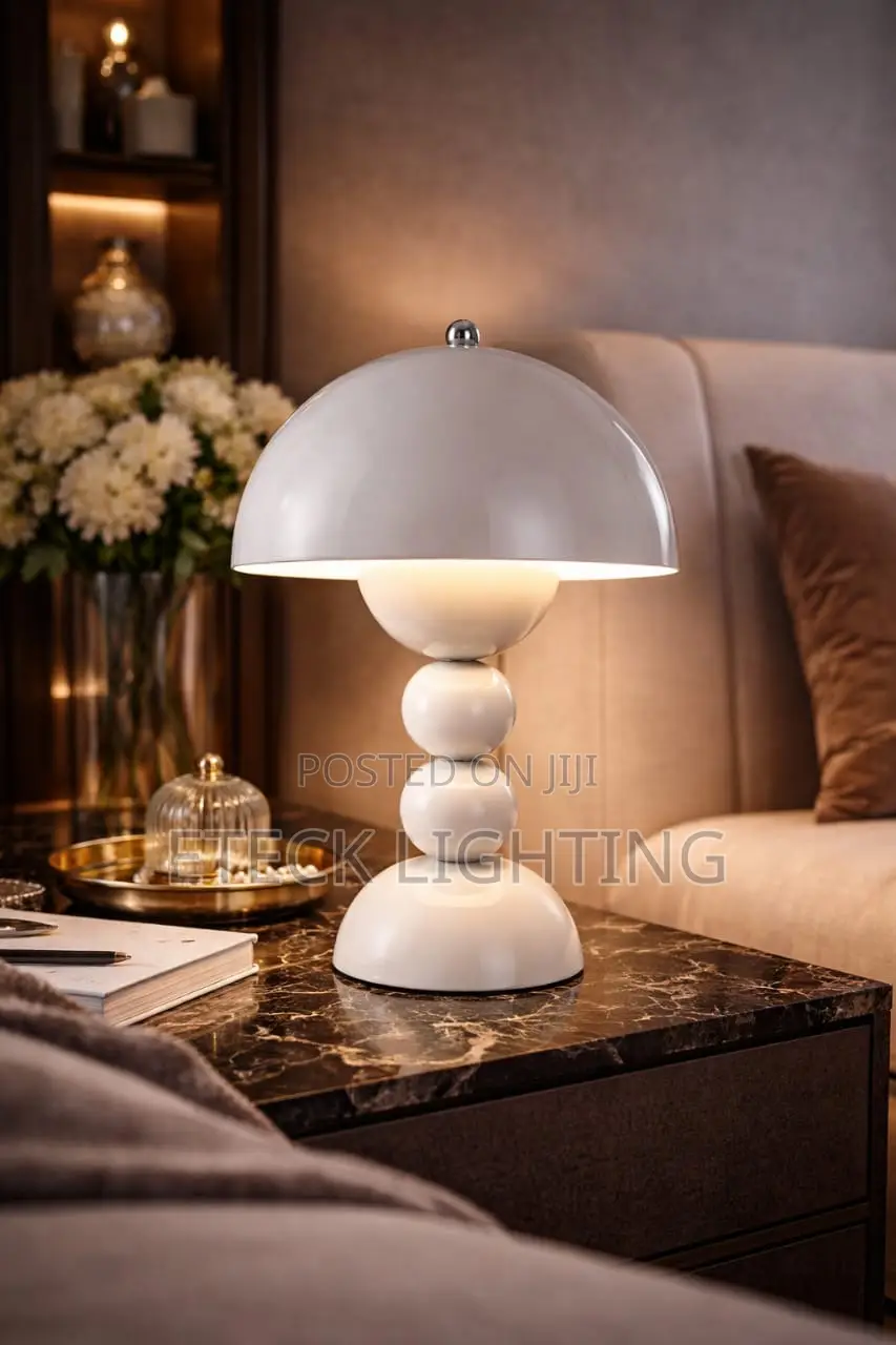 White Body Led Desk Bedside Home Decor Living Room Table Lamp