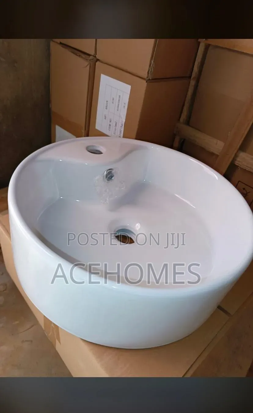 Washing Hand Basin White Tap Hole