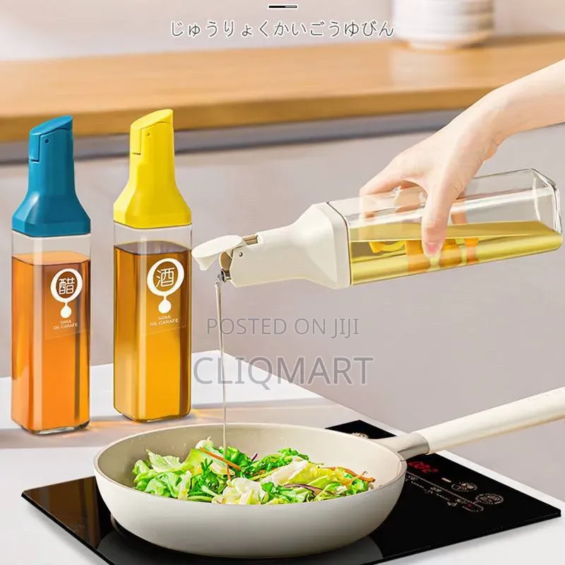 Oil Dispenser Bottle With Pourer Spout, No Drip