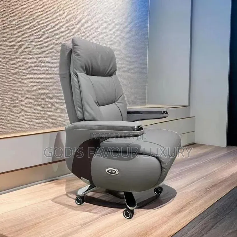 Executive Electric Recline Office Leather Chair.