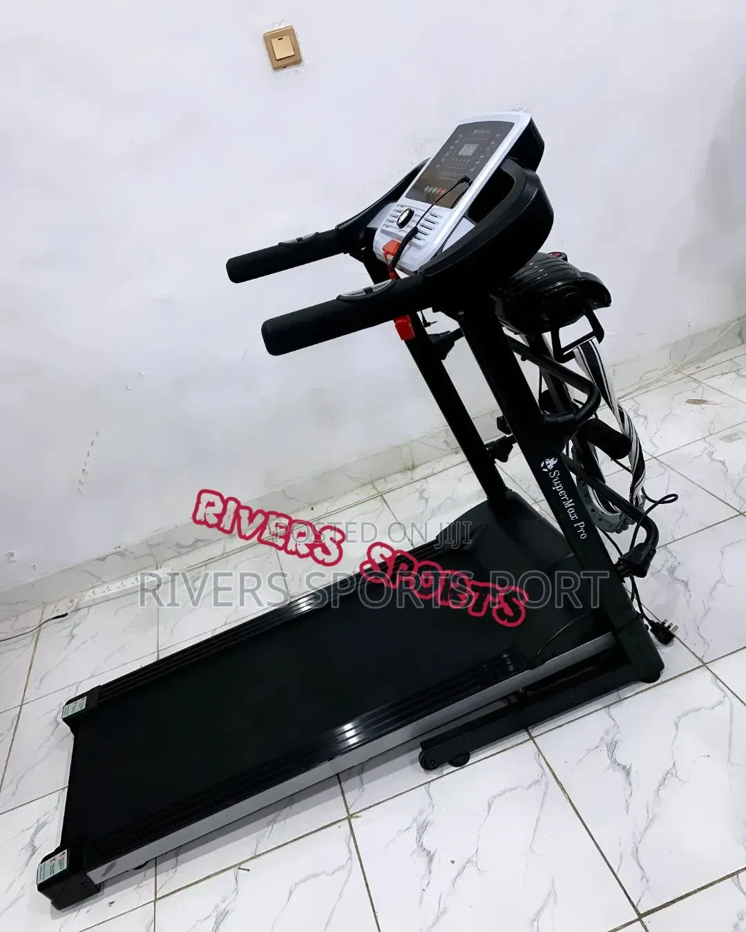 2hp Electric Fat Burner Treadmill With Massager Foldable Manual Inclin