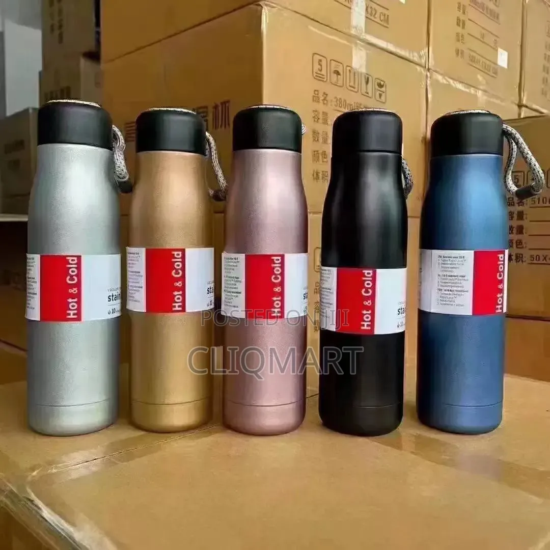 Thermos Vacuum Flask With Rope Handle