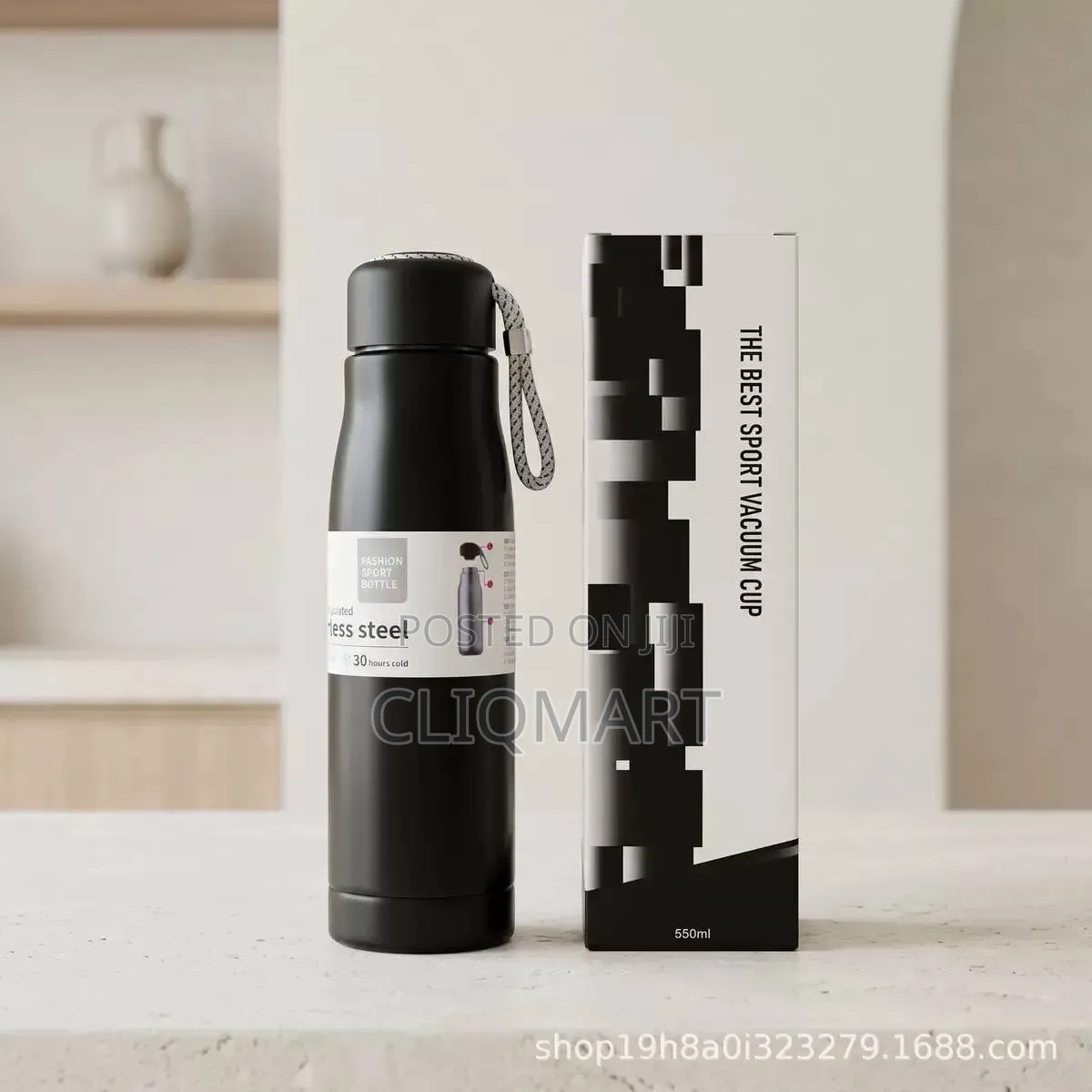 Thermos Vacuum Flask With Rope Handle