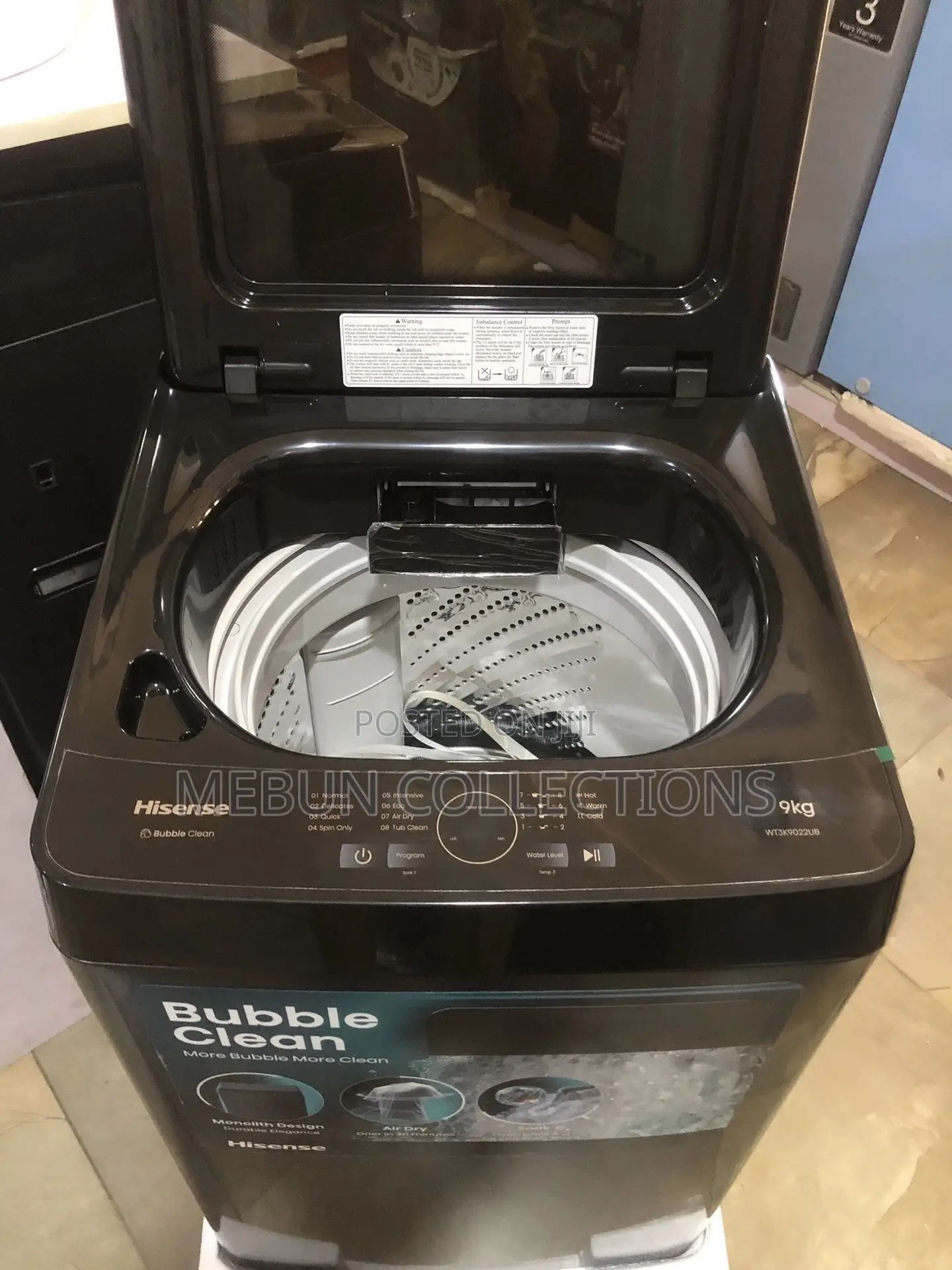 Hisense 9kg Automatic Washing Machine