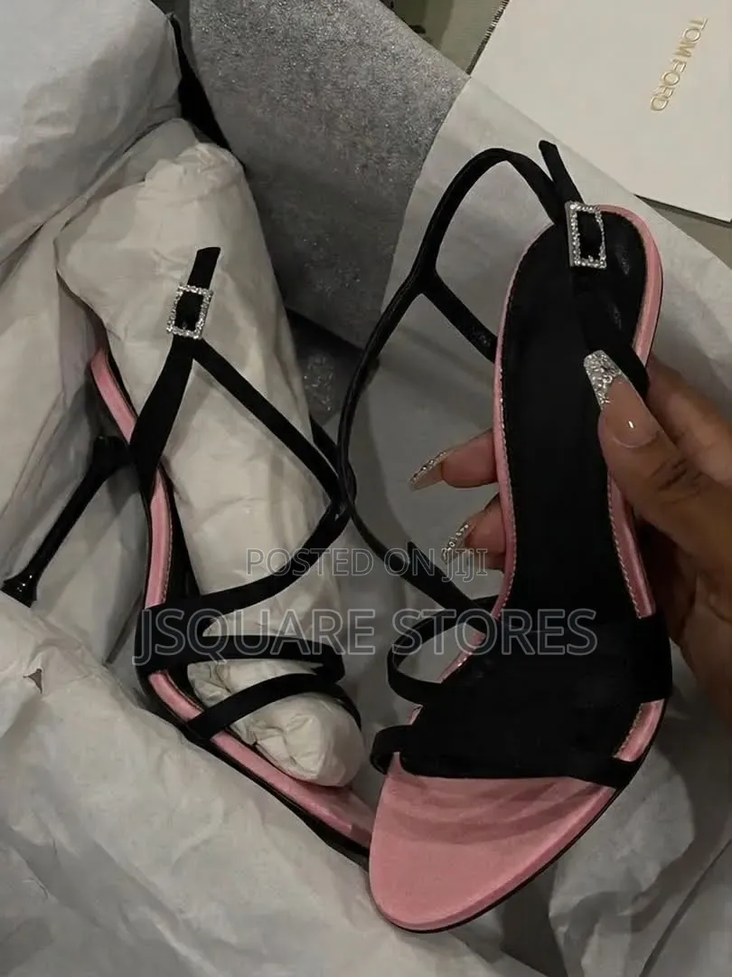 Roger Vivier Slingback Heels in Satin Black Size:37-42