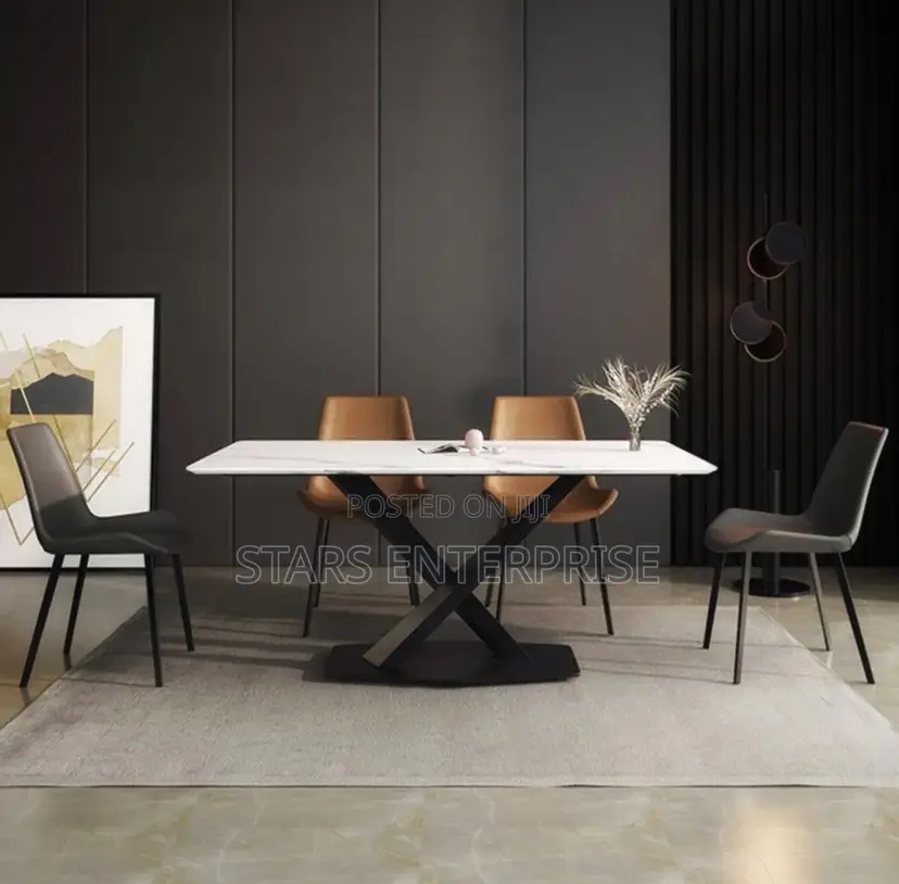 6 Seater Marble Dining Set.