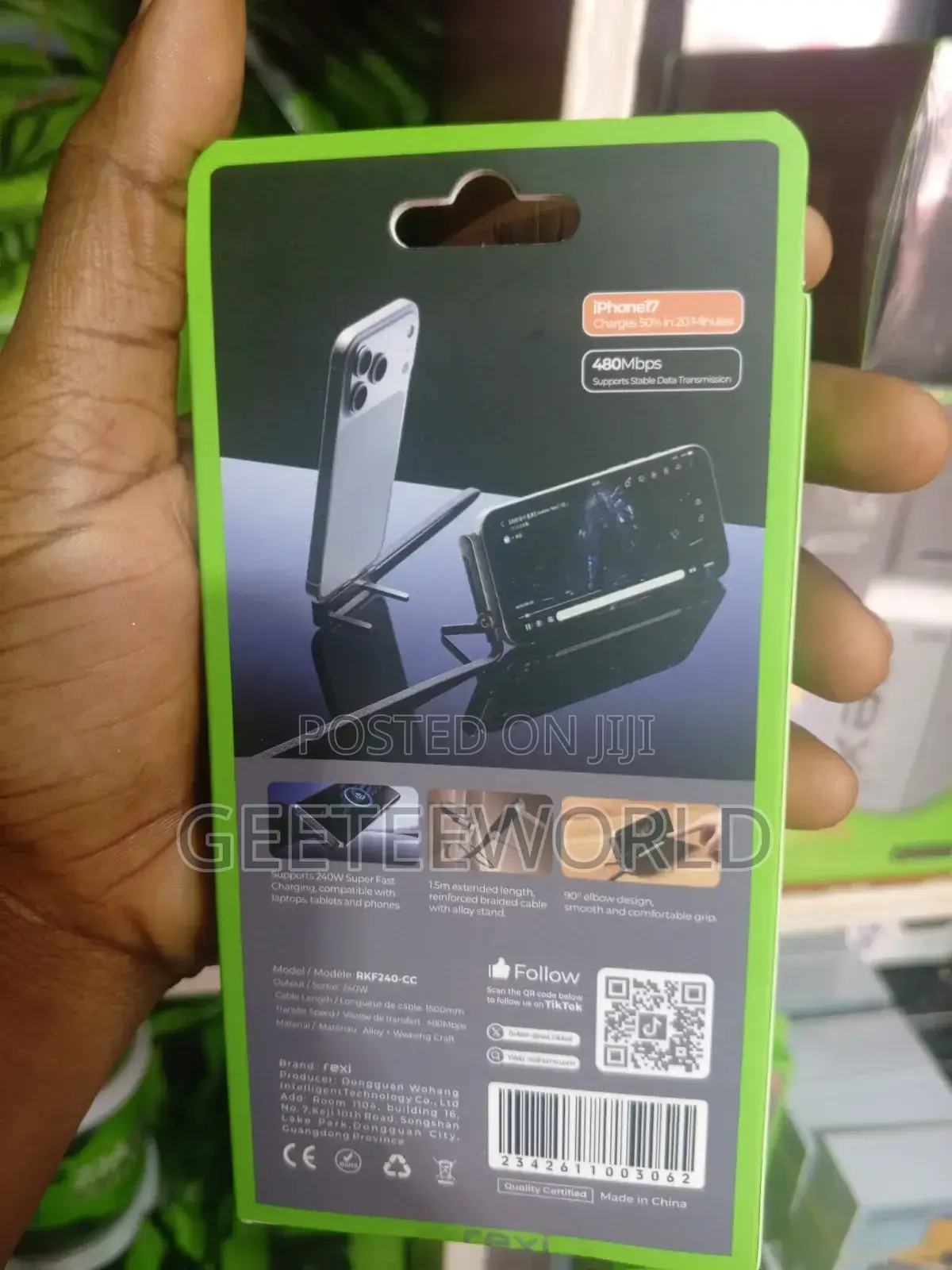 REXI Foldable Stand Charging Cable