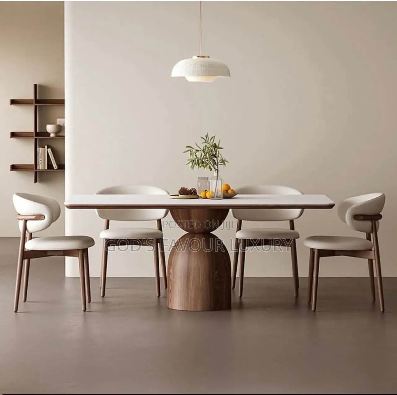 Marble Dining Table and Chairs.