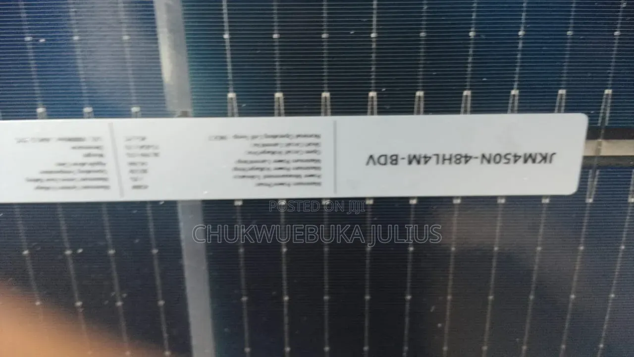 Jinko Solar 450W Monocrystalline Solar Panel – JKM450N-48HL4M-BDV