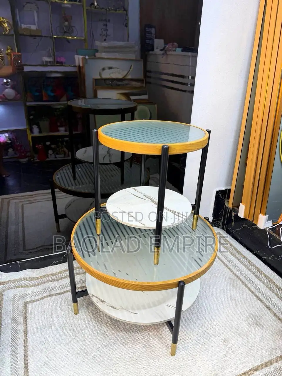2 in 1 Modern Living Room Table Set
