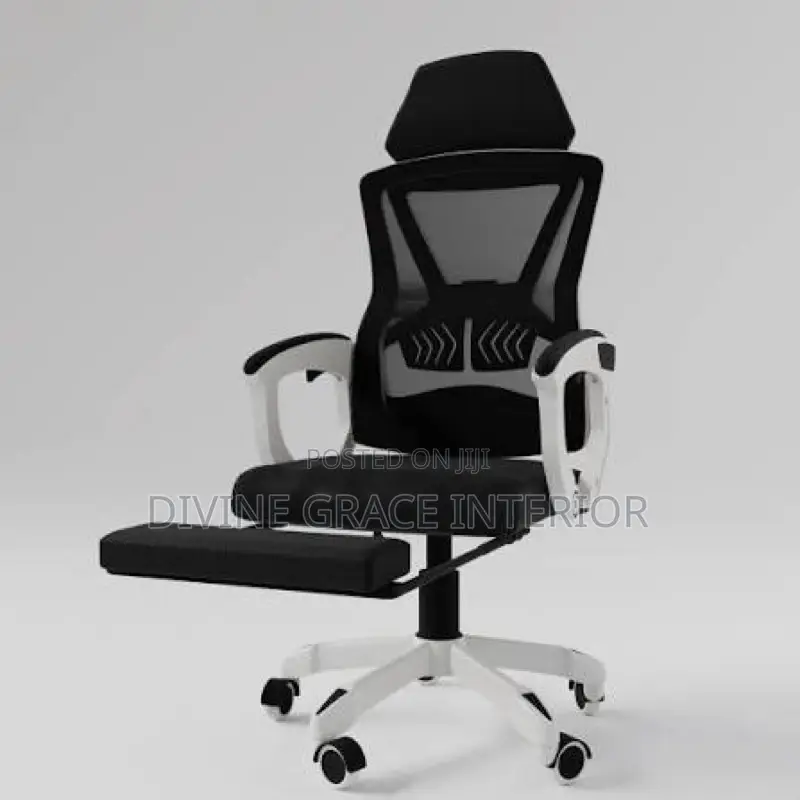 Breathable Mesh Chair With Footrest