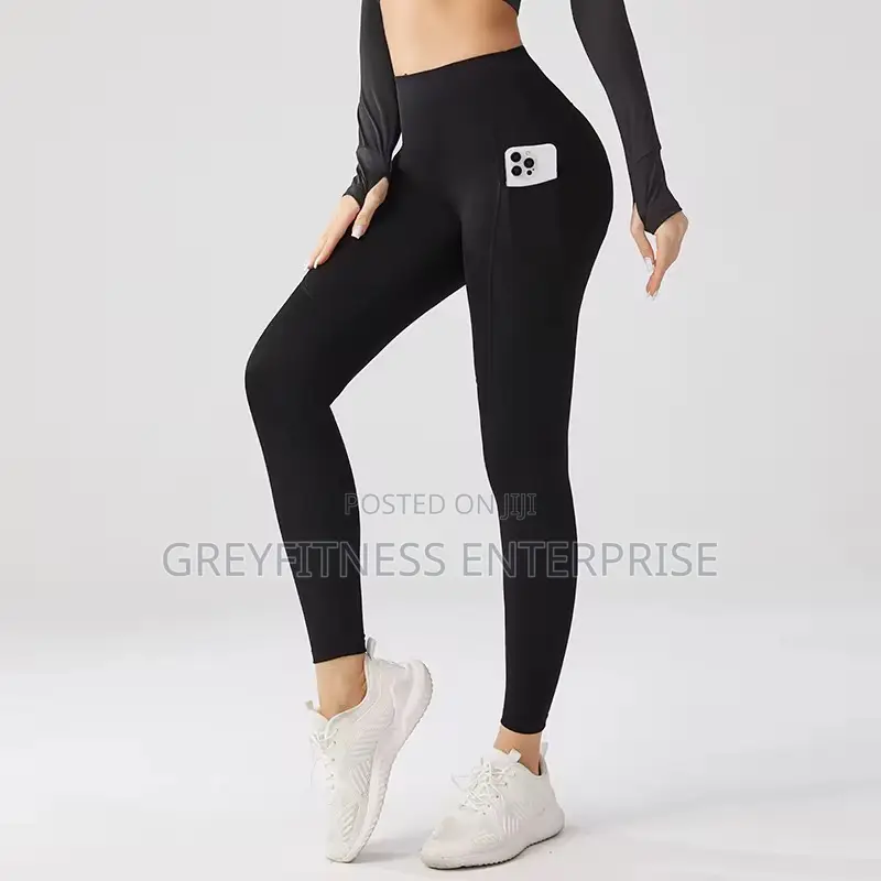 Ladies Gymwear Spandex Trouser With Side Pockets