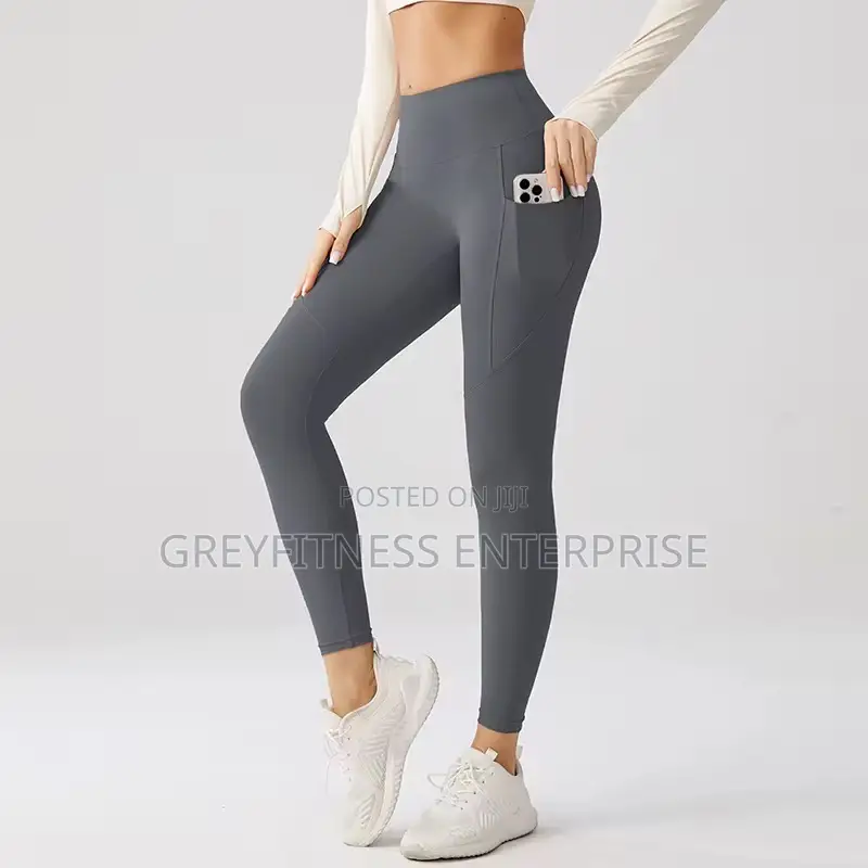 Ladies Gymwear Spandex Trouser With Side Pockets