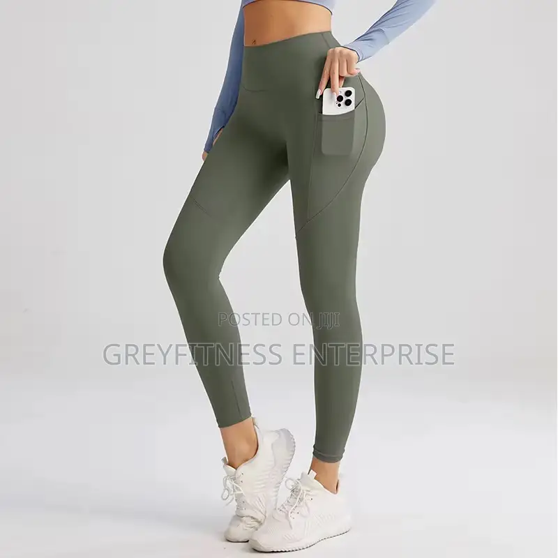 Ladies Gymwear Spandex Trouser With Side Pockets