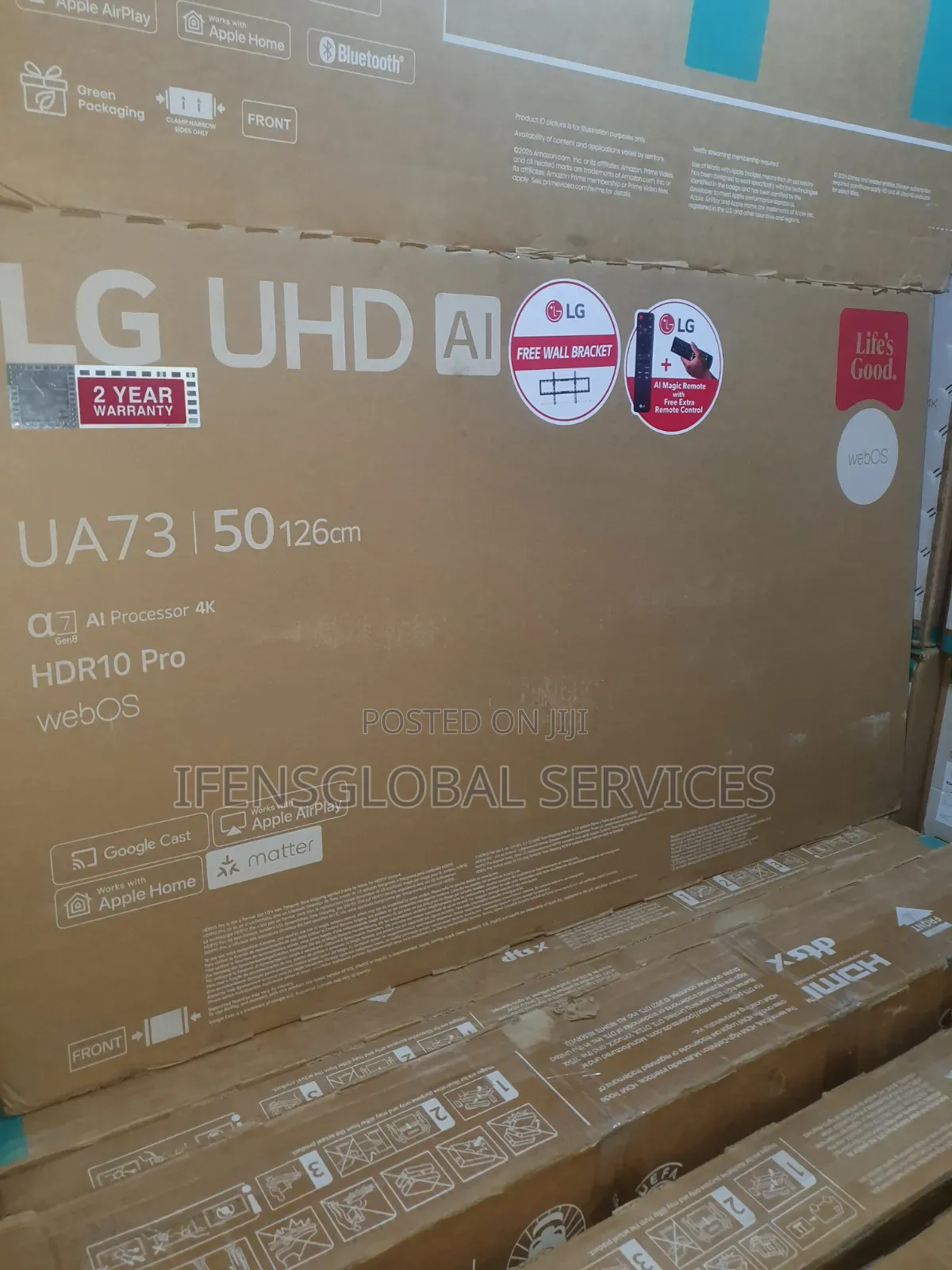 50" UHD LG Smart Television Ai