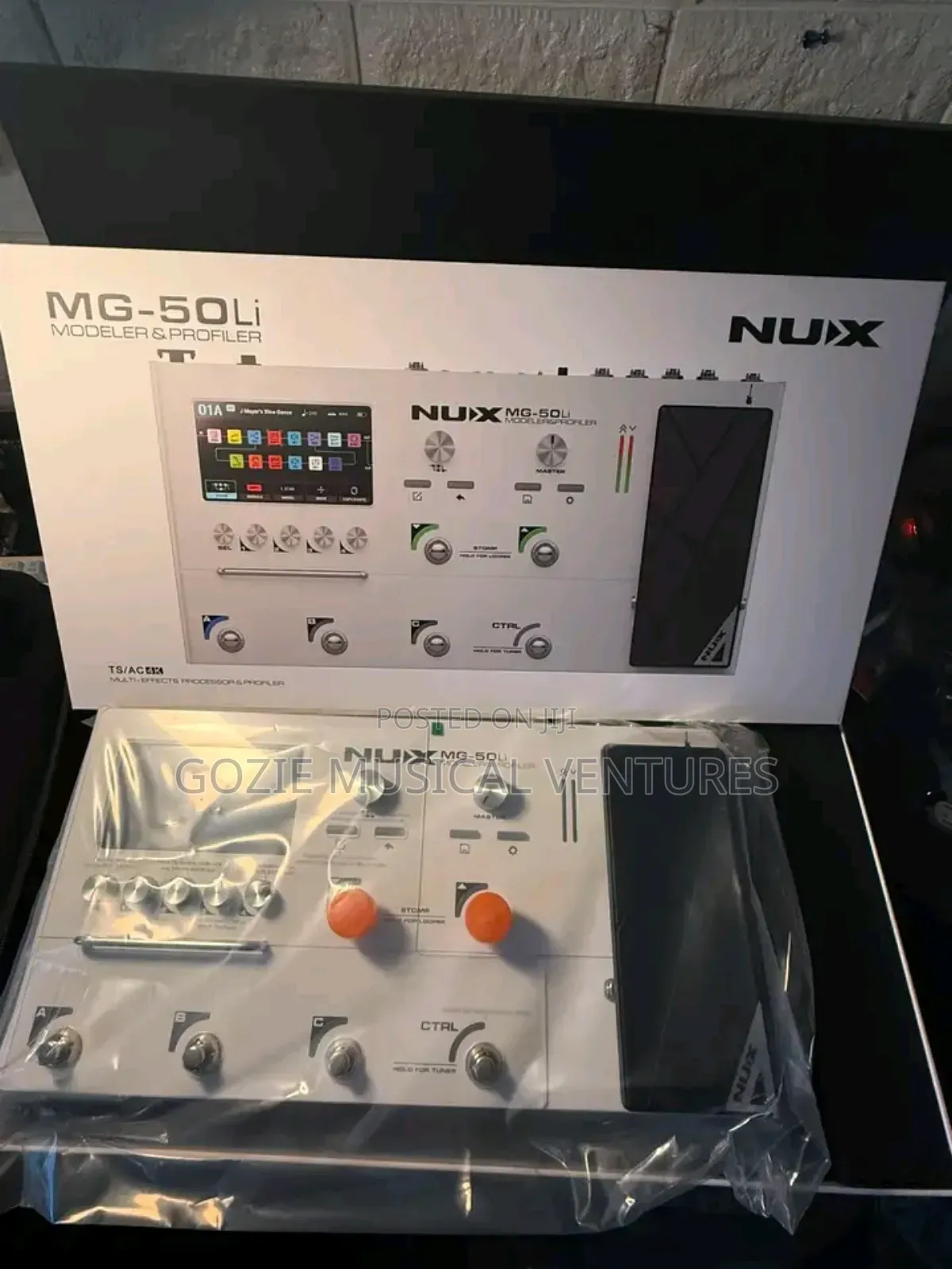Nux White Colour MG-50LI Modeler Profiler Effect Pedal White Colour