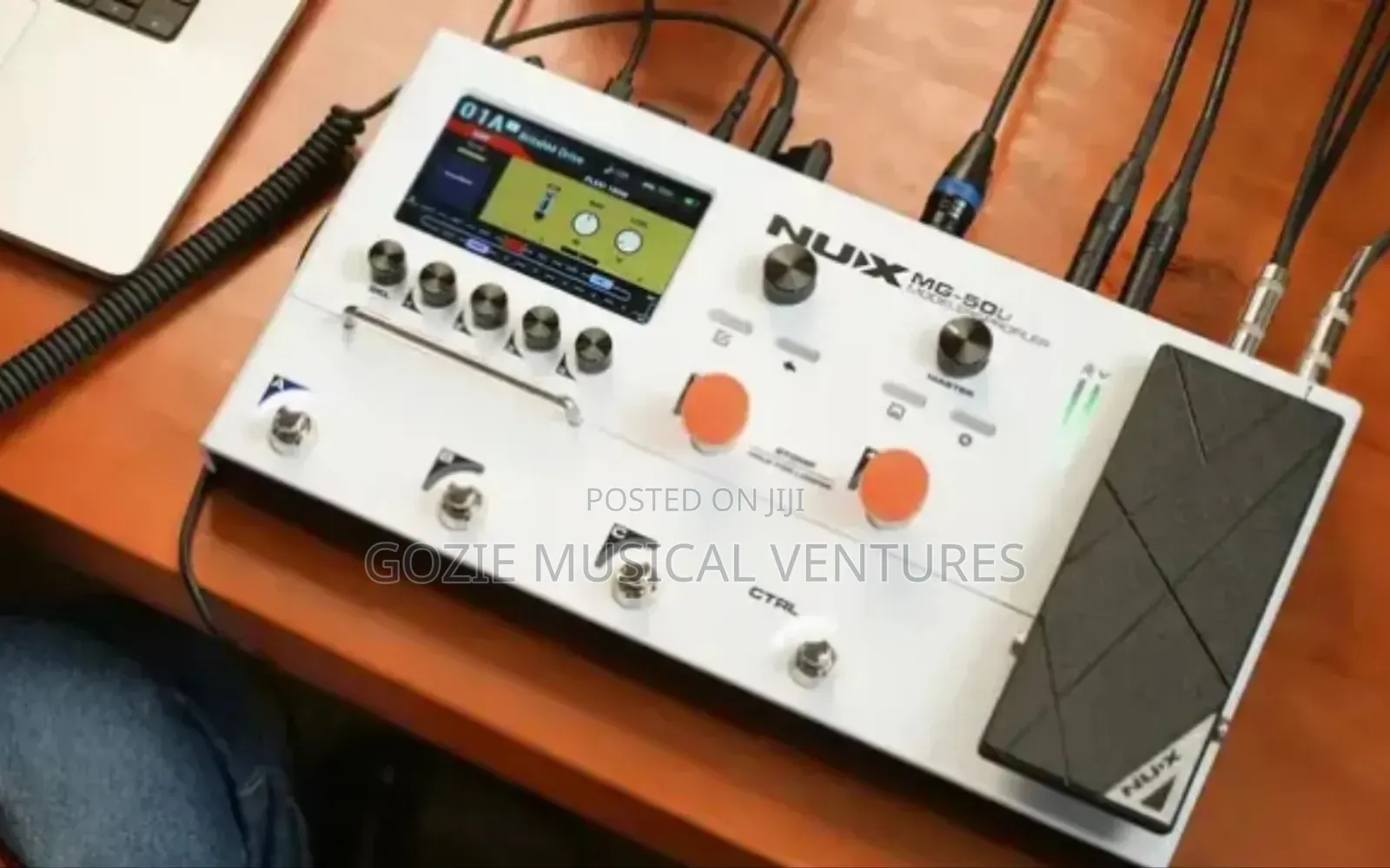 Nux White Colour MG-50LI Modeler Profiler Effect Pedal White Colour