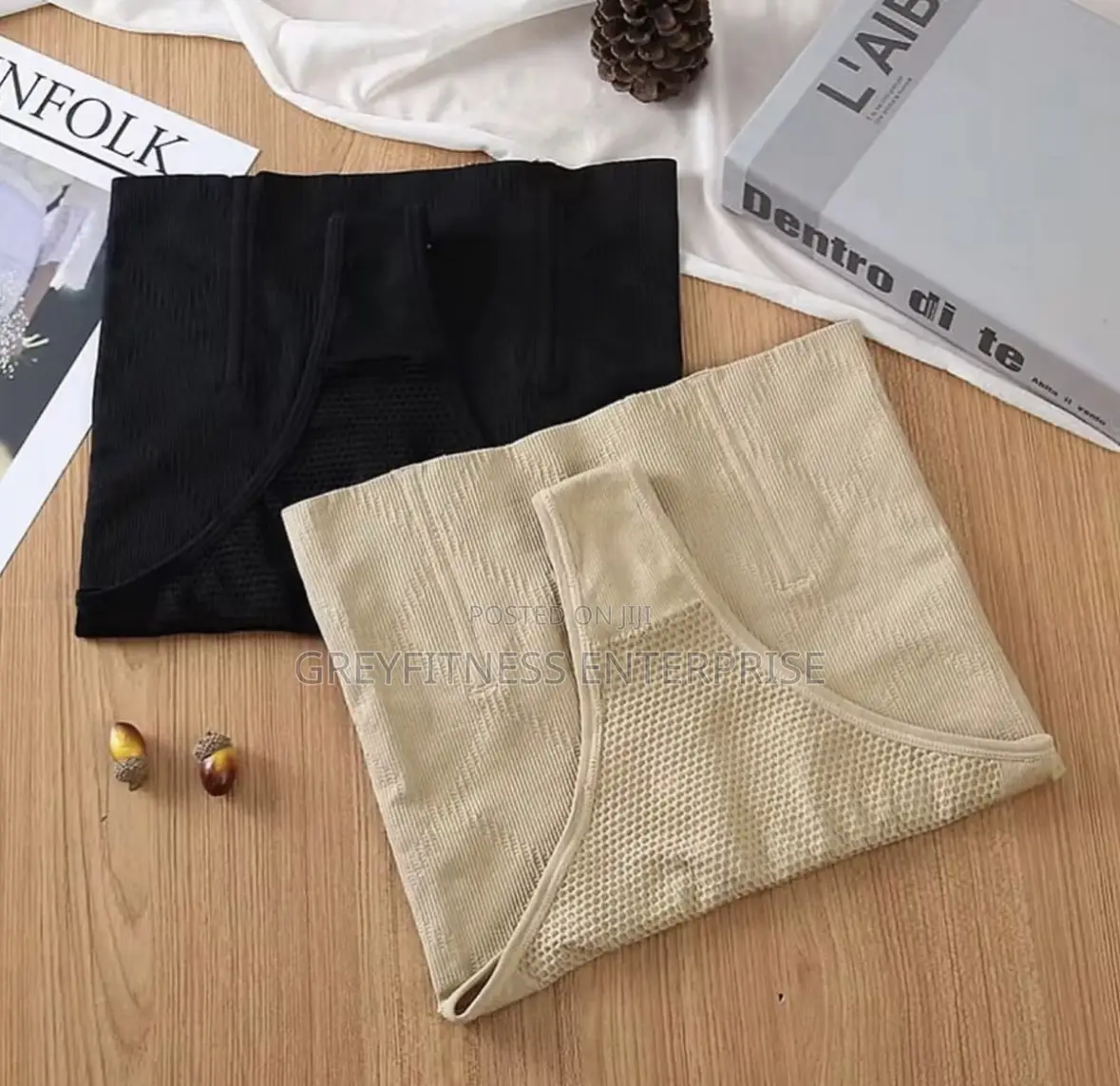 High Waist Tummy Slimming Tight With Fishbones