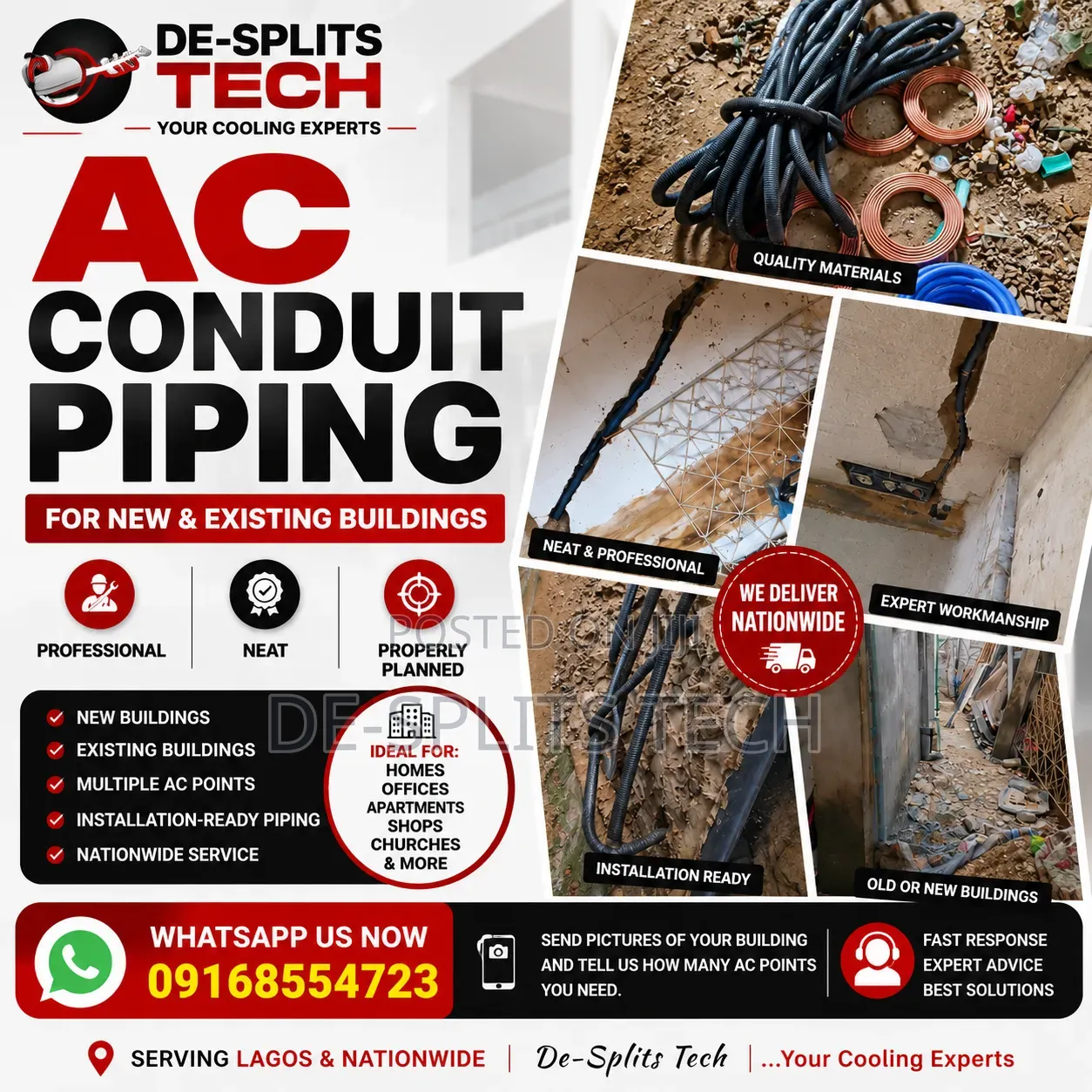 Professional AC Conduits Piping