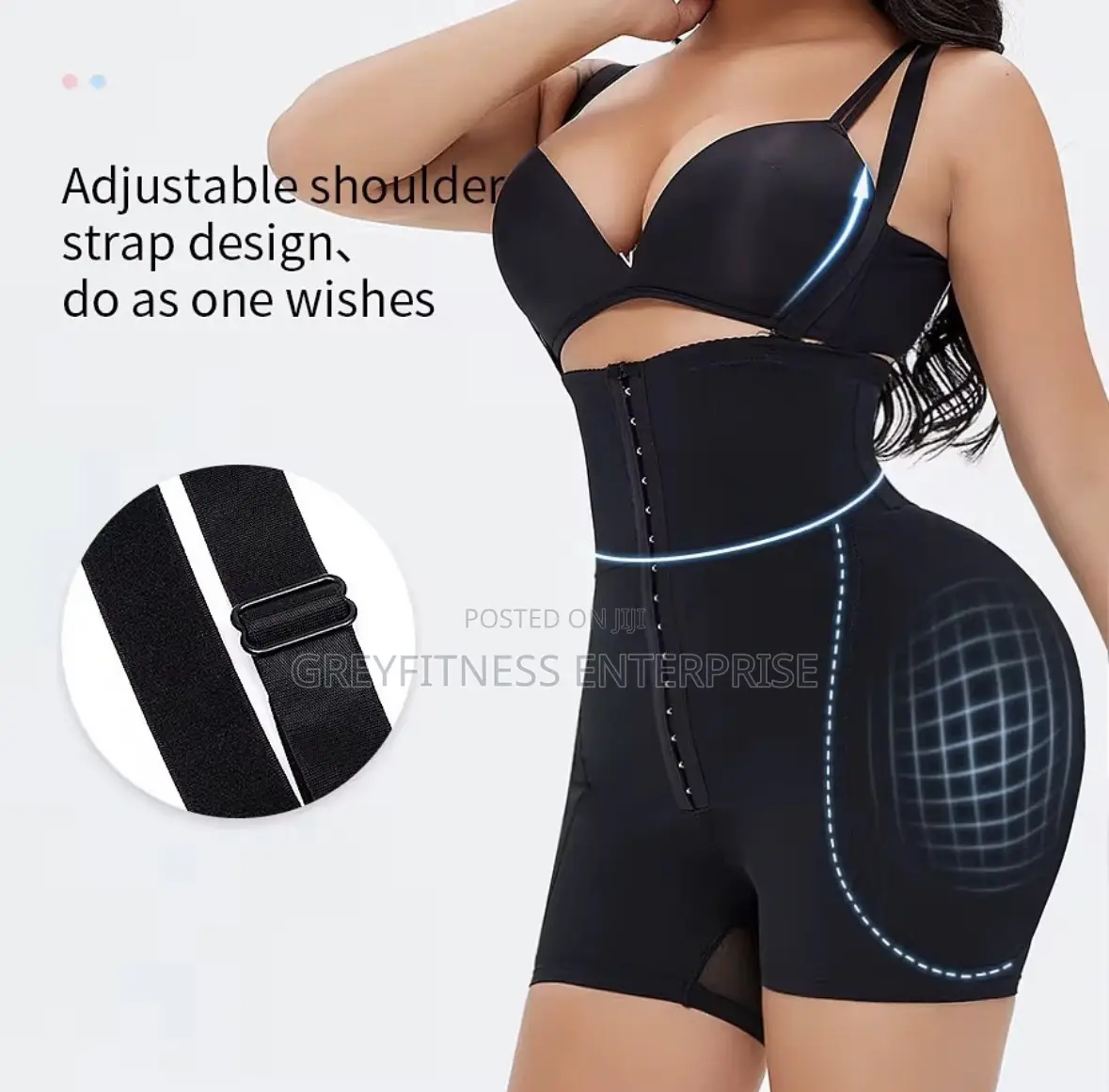 BBL Padded Hips and Butt Lift Tummy Slimming Tight With Hooks