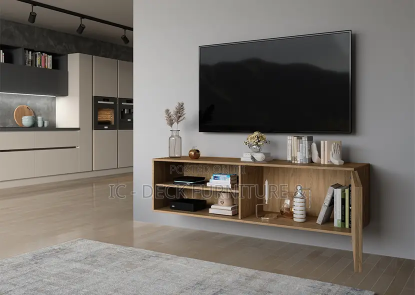 TVS21 Entsian 5Ft Hanging Media Cabinet, 65" TV Max
