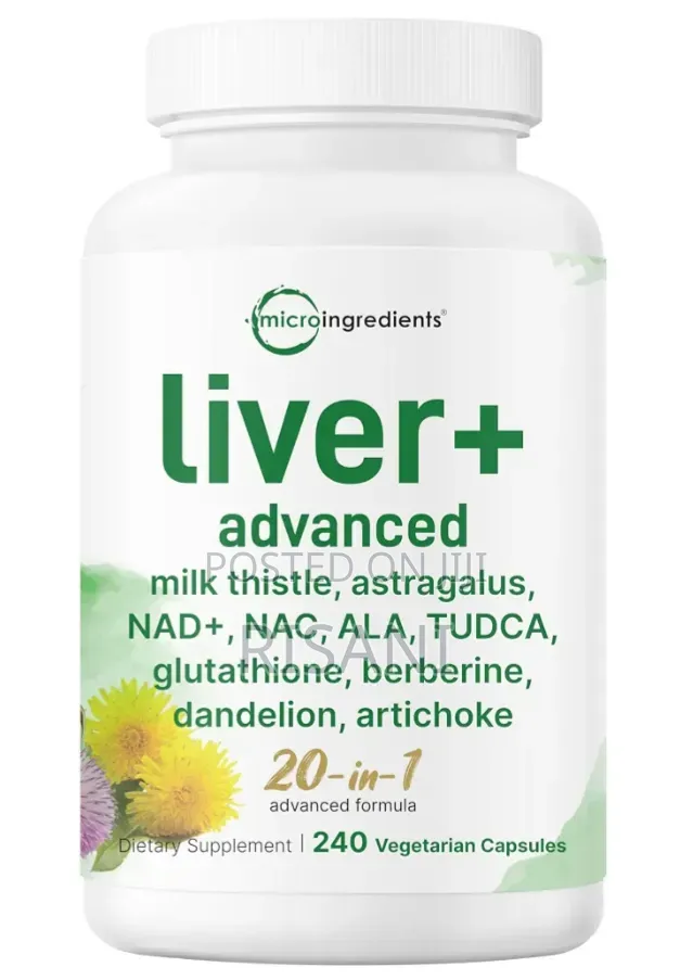 Liver Advanced+, 240 Veggie Capsules | 20-in-1 Complex With Milk Etc
