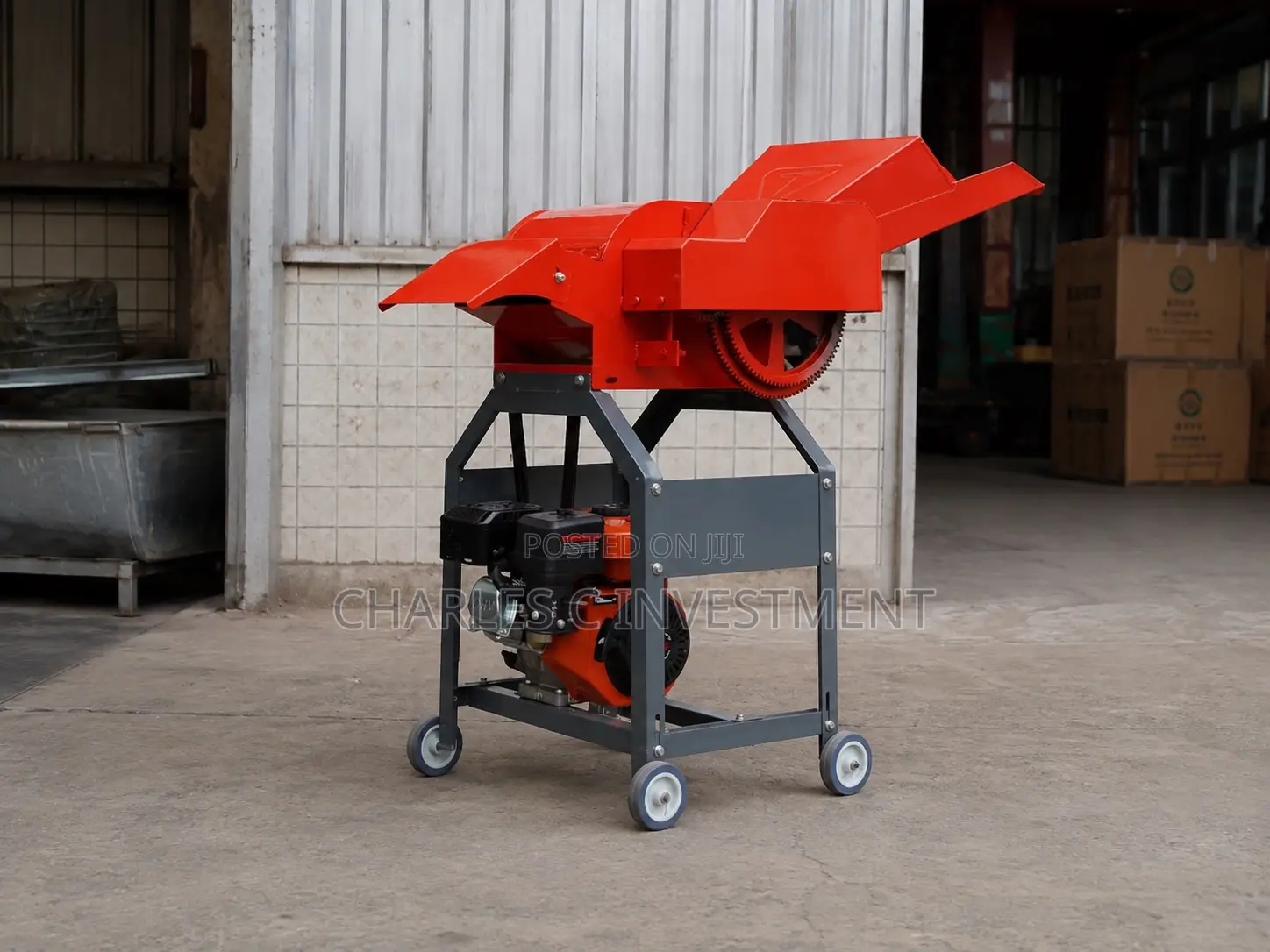 Chaff Cutter Machine - Animal Grass Feed Crusher
