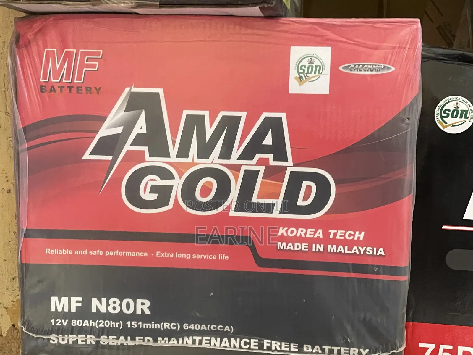 1years Warranty Car Battery