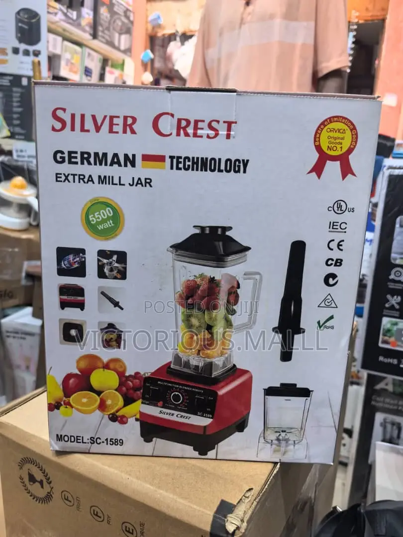 Silver Crest 5500W Heavy Duty Blender With Extra Mill Jar