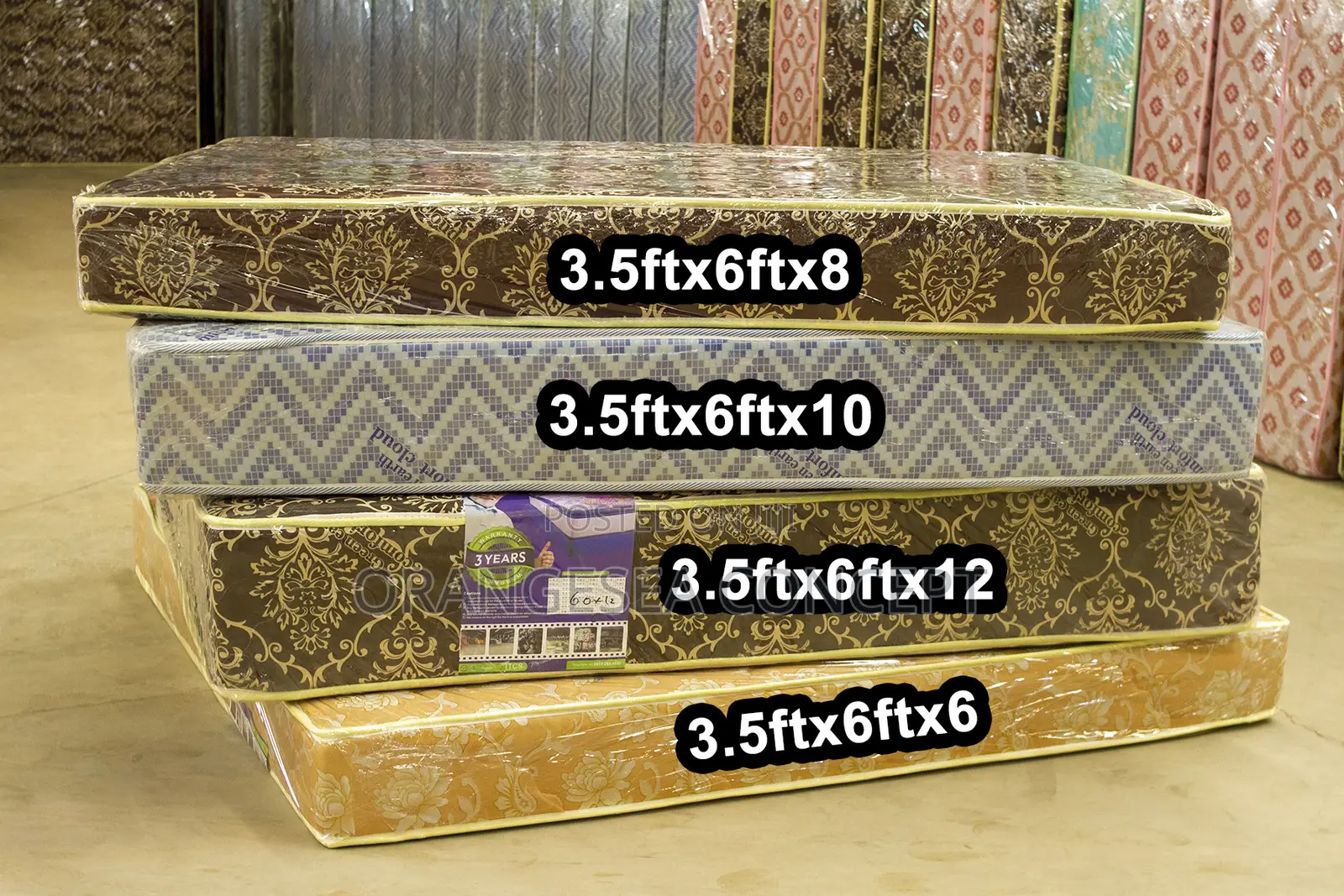 3.5x6x12 Semi Orthopaedic Mattress (All Sizes Are Available)