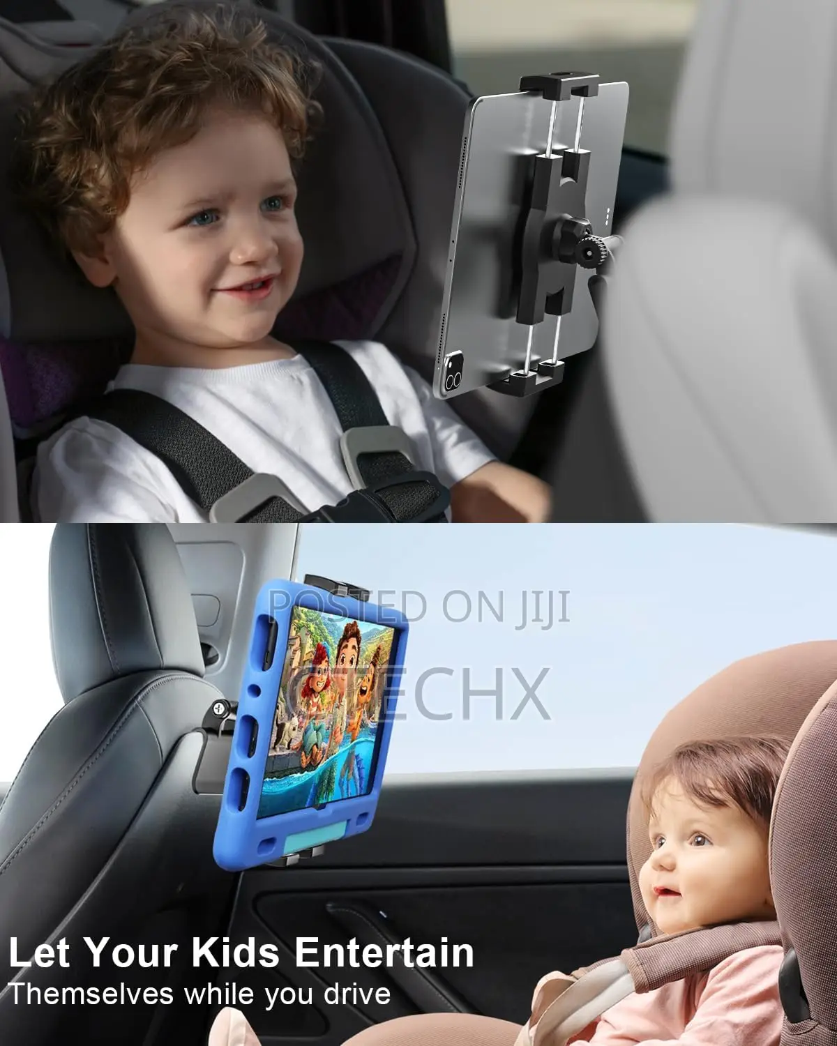 Tesla Tablet Holder Back Seat 360 Degrees Rotation for iPad Galaxy